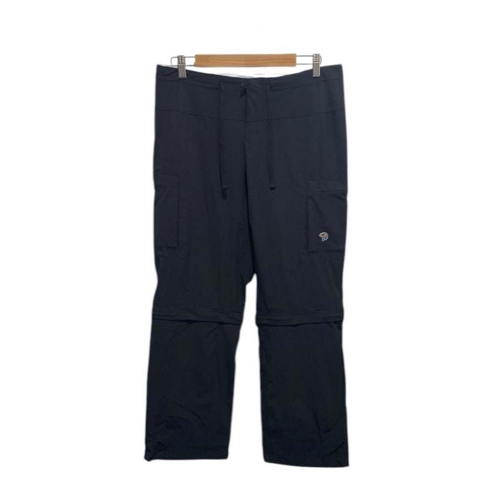 Mountain Hardwear Black Nylon Logo Hiking Activewear Pants Size 10 Womens